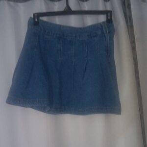 Classic Blue Denim Mini Skirt